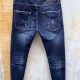 D.q. Brand Italy Men's Slim Stretch Denim Button Blue Cat Potato Broek Jeans For Men 9166