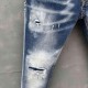 Dj Brand Italy stripe Men's Slim Stretch Denim Button Blue gate Potlead Broek men's jeans