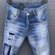 Dj Brand Italy Men's Slim Stretch Denim Button Blue Cat Potato Broek Jeans For Men 035