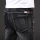 Men's Jeans 2022 Slim Gray Black Men Fashion Trend Stretch Denim Trousers Plus Size 42 44 46 Regular-fit Pants Male Brand Clothes