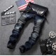 2xl Blue Faux Leather Pants Plein Raw Selveged Jeans Woman Jeans New Classic Design Super Skinny Men Arcade Belts g Star