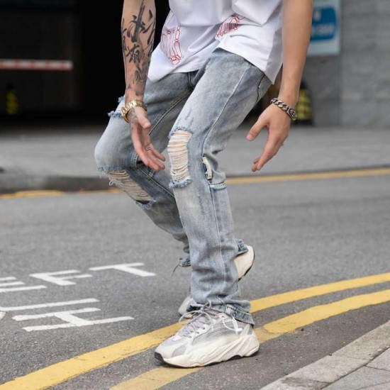 Regular 0.65kg Ripped Jeans Shorts Men Biker Raw Selveged Jeans Designer Brands Elet Robins Thirst Brand Name