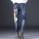 Washed Blue Men Clothing Men s Jeans Design Raw Selveged Jeans Woman Pants River Camo Affliction Ckj Jacket