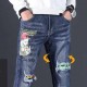 Washed Blue Men Clothing Men s Jeans Design Raw Selveged Jeans Woman Pants River Camo Affliction Ckj Jacket