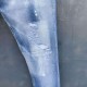 sabcd 2 European Djq Slim Denim Knop Streep Straight Potlead Broek Jeans For Men