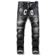 Amiry Mens Jeans jean Hip hop pants street trend Zipper chain decoration ripped Stretch Black Slim Fit Washed Motocycle Denim Panelled Trousers Christmas Plus gfr