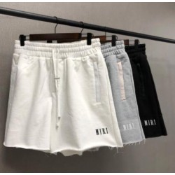 High Quality Fashion Brand Embroidered Logo Shorts Tassel Terry High Street Men and Women with Drawstring Casual Pants Wholesale