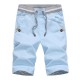 Men's Shorts 2022 Fashion Summer Casual Men Cotton Solid Beach Mens Comfortable Male Homme