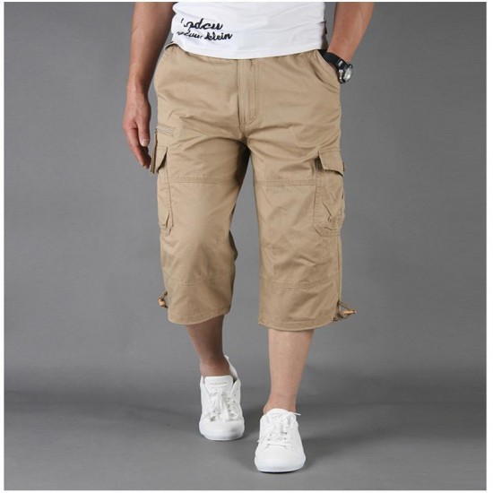 Men's Shorts Summer Cargo Men 2022 Casual Mens Camouflage Loose Multi-pocket Trousers Outdoor Tactical Pants Plus Size 5XL