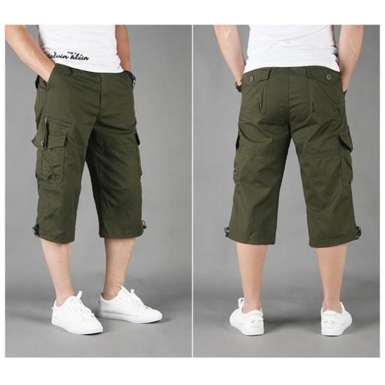 Men's Shorts Summer Cargo Men 2022 Casual Mens Camouflage Loose Multi-pocket Trousers Outdoor Tactical Pants Plus Size 5XL