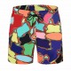 21 Summer Men Board Shorts Contrast Color Letter Pattern Fashion Ins Hot Sale Men Swimwear Trendy Breathable Beach Swim Shorts