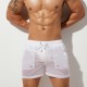 Mens Sexy Transparent Beach Short Men Boxer Shorts Black See Through Male Panties Boxers for Man