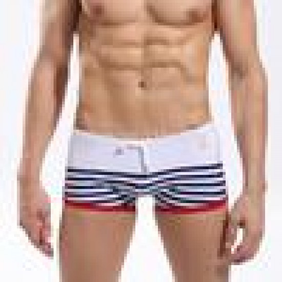 Wholesale-New arrival mens swimwear sexy swimwear men swim trunks men swimwear striped sailor beach carnival