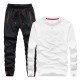 Men's Tracksuits Autumn Embroidered Fashion Pant O-neck Long Sleeved Casual Suit Tracksuit Men Track Two Piece Streetwear Clothes Sweat