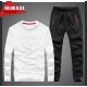 Men's Tracksuits Autumn Embroidered Fashion Pant O-neck Long Sleeved Casual Suit Tracksuit Men Track Two Piece Streetwear Clothes Sweat