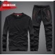 Men's Tracksuits Autumn Embroidered Fashion Pant O-neck Long Sleeved Casual Suit Tracksuit Men Track Two Piece Streetwear Clothes Sweat