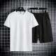 Men's Tracksuits Solid Color Set Summer Men Tracksuit Jogging Sportswear T-Shirt+Shorts 2PCS 2022 Casual Short Sleeve Mens Clothing