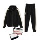 Mens tracking Suit Hoodie Pants Fashion Zip Neck Casual Sport Set Women two Piece Size tracksuit