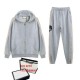 Mens tracking Suit Hoodie Pants Fashion Zip Neck Casual Sport Set Women two Piece Size tracksuit