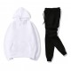 2022 New Fashion Cotton Track Sportswear Suit Mens Tracksuit Autumn And Winter Trousers Hoodie Pullover Two Jogging Suits S-3XL