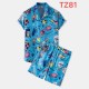 Men's Tracksuits Men Hawaiian Sets Fashion Printing Summer Tracksuit Short Sleeve Button Shirts Beach Shorts Cool Casual Mens Suit 2 Pieces