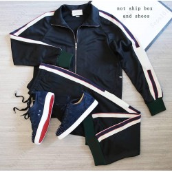 Mens Casual Tracksuit Fashion Letter Pattern Sweatsuit Men's Suits Classic Outfits Men Two Pieces Pants Spring Jacket