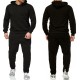 Mens Tracksuits Letter Print fleece Sweatsuits fashion Hommes Jogger Fit Suits Pollover Hooded Hoodies casual Long Pants Outfits ZRTZ2JT