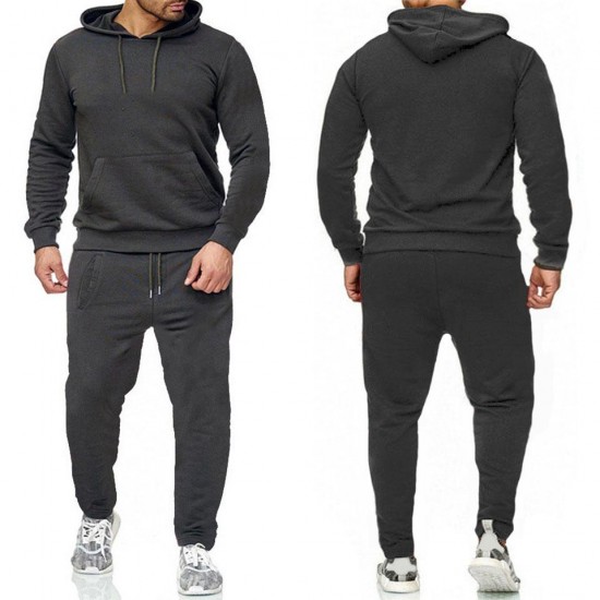 Mens Tracksuits Letter Print fleece Sweatsuits fashion Hommes Jogger Fit Suits Pollover Hooded Hoodies casual Long Pants Outfits ZRTZ2JT