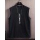 Men's Tank Tops 2022 Men Solid Color Casual Sleeveless Vest Letter Printing Simple Style Streetwear T-Shrit Gym Clothing