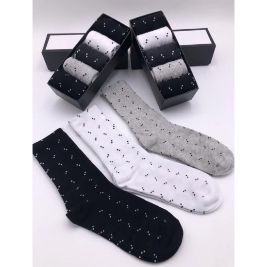 21SS luxur socks for Mens and Womens sport long sock 100% Cotton wholesale Couple 5 pcs with box