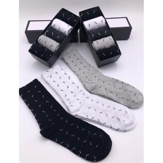 21SS luxur socks for Mens and Womens sport long sock 100% Cotton wholesale Couple 5 pcs with box