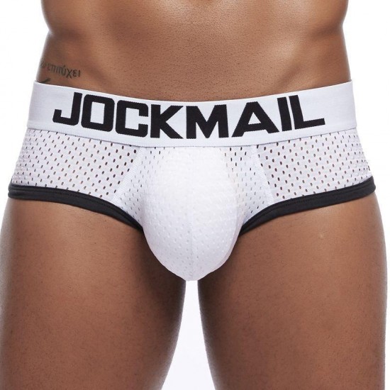 Underpants JOCKMAIL Mens Underwear Boxer Shorts Mesh Padded With Hip Pad Men's Boxers Calzoncillos Ice Silk