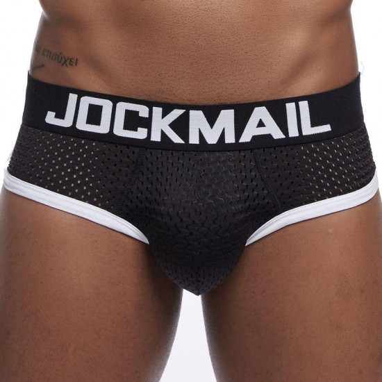 Underpants JOCKMAIL Mens Underwear Boxer Shorts Mesh Padded With Hip Pad Men's Boxers Calzoncillos Ice Silk