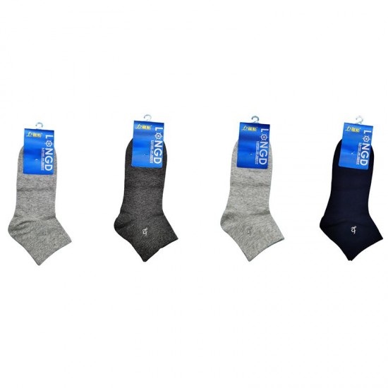 Socks boxed socks for men short tube pure cotton embroidery breathable sweat absorbing antibacterial casual 039251