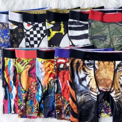 Underpants Boy's Underwear Fashion Boys Sport Short Boxers Beach Swim Trunks Pants Graffiti Boxer Brief Underpant For Childs