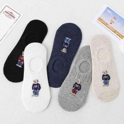 Designer Luxury Palm Socks 5 Styles Fashion Angel Women And Men Casual PA Beheaded Bear Breathable Basketball Football 5 Pairs Sock With Box