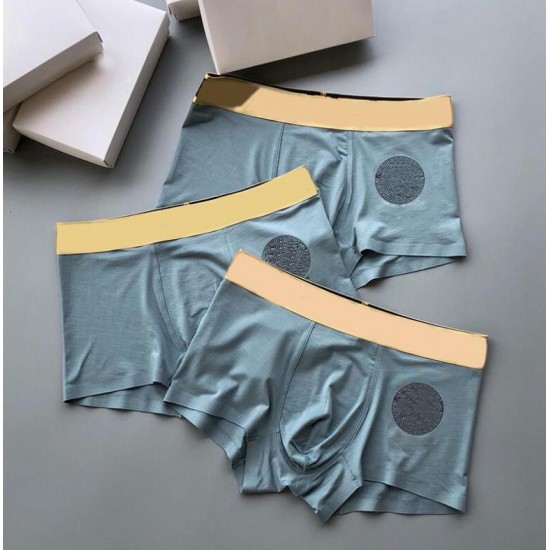 High Quality Mens Designer Boxers Fashion Underpants Sexy Classic Men Boxer Casual Shorts Underwear Breathable Underwears 3pcs With Box