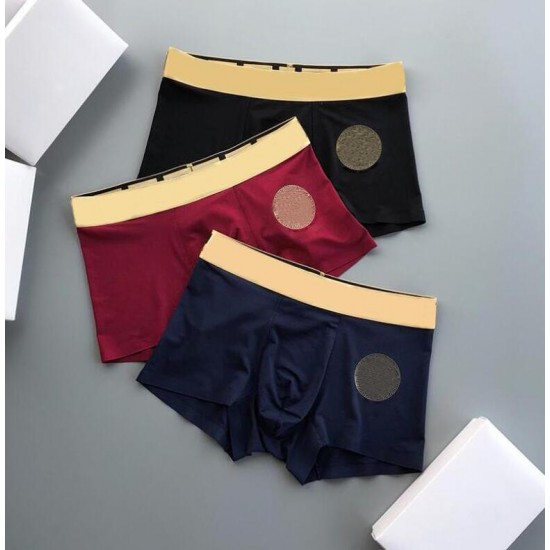 High Quality Mens Designer Boxers Fashion Underpants Sexy Classic Men Boxer Casual Shorts Underwear Breathable Underwears 3pcs With Box