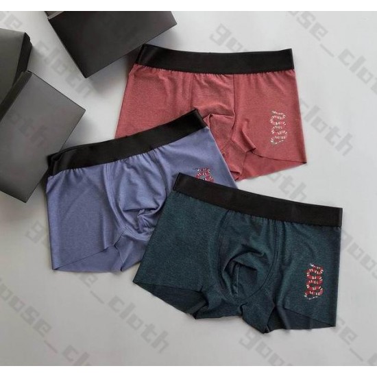 2021 Mens Designers Boxers Brands Underpants Classic Boxer Casual Shorts Underwear Breathable Cotton Underwears 3pcs With Box