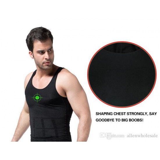 Men Slimming Shirt Elimination Of Male Beer Belly Body Shaper 50pcs lot Free Shipping