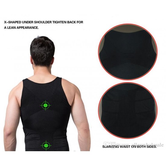 Men Slimming Shirt Elimination Of Male Beer Belly Body Shaper 50pcs lot Free Shipping