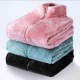 Women Solid Jacket Zipper Pocket Thick Sweatshirt Kangaroo Pocket Long Sleeve Sweatshirt Warm Soft Full Coat 9837 220122