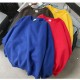 Women's Hoodies & Sweatshirts Woman Solid Color O-Neck Sweatshirt Casual Loose Fit Hoodie Harajuku Aesthetic Streetwear Velvet Pullover Whit