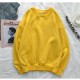 Women's Hoodies & Sweatshirts Woman Solid Color O-Neck Sweatshirt Casual Loose Fit Hoodie Harajuku Aesthetic Streetwear Velvet Pullover Whit