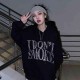 Couple Hoodies Long Sleeve Autumn spring Models Letters Loose Hooded Letter Printing Sweatshirt Women 220124