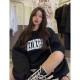 Womens Sweatshirt Retro Hoodie Women Embroidered Sweatshirt Harajuku V-neck Plus Size Hoodie Loose Couple Long-sleeved Shirt 220122