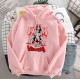 Punk style women's hoodie skull long sleeve casual top goth skeleton dark black loose ulzzang fashion women's sweatshirt 220122