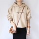 Autumn Winter Women's Hooded Hoodie Letter Print Loose Oversized Sweatshirt Korean Japan Ladies Hoodies Casual Female Y2K Top 220124