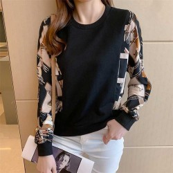 Fashion print women's Hoodies Spring Autumn female Casual Sweatshirts Sweatshirt Tops 220124