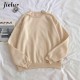 Jielur 9 Colors Pink Green O-neck Hoodies Women Winter Autumn Pullover Sweatshirt Female Pure Color Loose Tracksuit M-XXL 220124